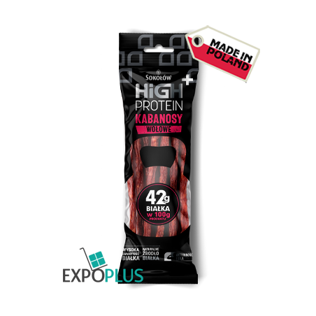 A141 SOKOLOW HIGH PROTEIN KABANOSY WOLOWE (10X60G)