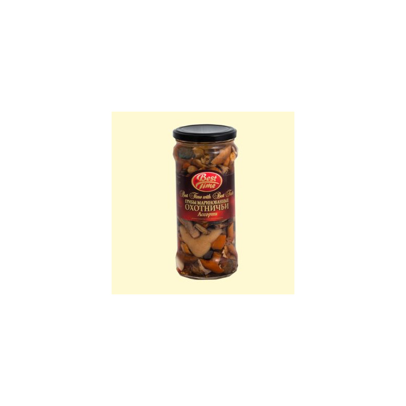 B358 CANNED MUSHROOMS ASSORTED ''OHOTNICI''12X580ML