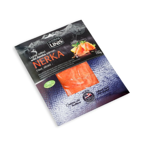 C006 LIGHT SALTED ALASKA SALMON NERKA FIILET, SLICED(12X150G