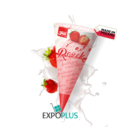 C106 LODY JAN ROZEK SMIETANKOWO-TRUSKAWKOWY 40X110ML