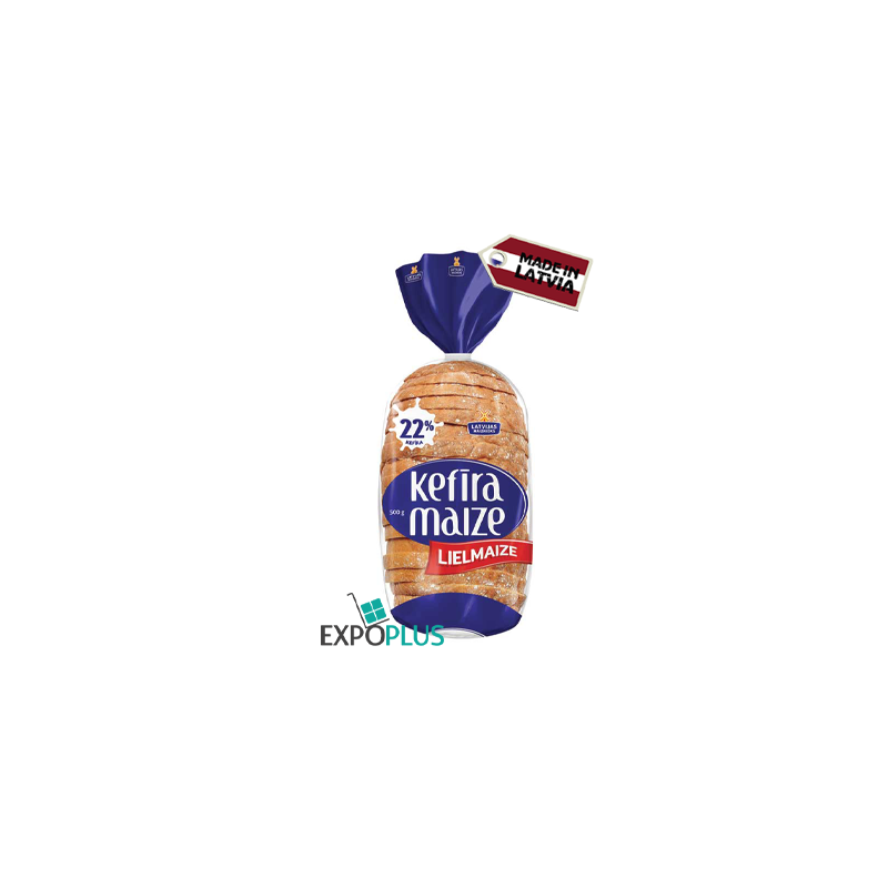 C216 LATVIJAS MAIZNIEKS WHITE BREAD KEFIR LIELMAIZE (5X500G)