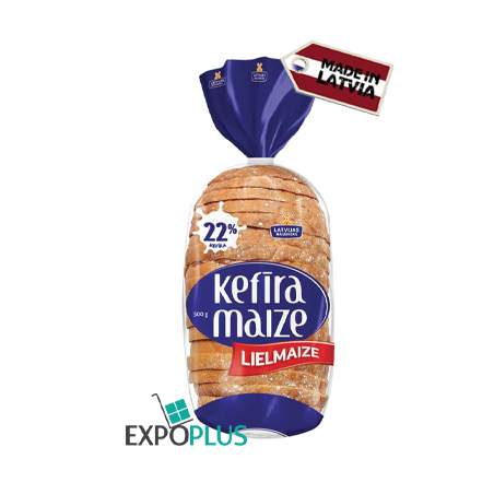 C216 LATVIJAS MAIZNIEKS WHITE BREAD KEFIR LIELMAIZE (5X500G)