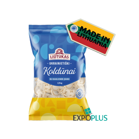 C357 LIUTUKAS DUMPLINGS UKRAINIAN  WITH PORK (5X1.75KG)