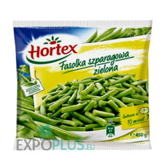 C521 HORTEX FASOLA SZPARAGOWA ZIELONA (14X400G)GREEN BEANS