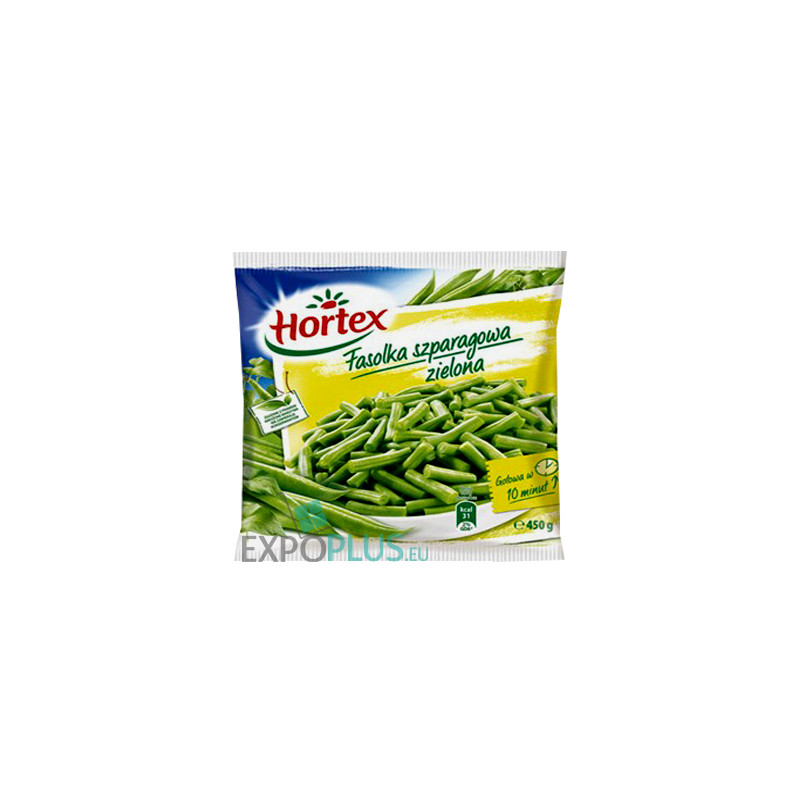 C521 HORTEX FASOLA SZPARAGOWA ZIELONA (14X400G)GREEN BEANS