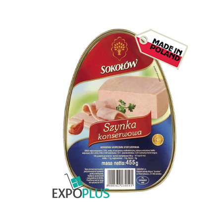 I032 SOKOLOW SZYNKA KONSERWOWA (4X455G) PORK HAM