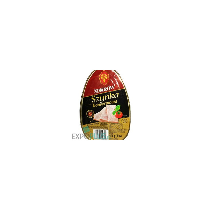 I033 SOKOLOW SZYNKA KONSERWOWA PREMIUM (4X455G)PORK HAM