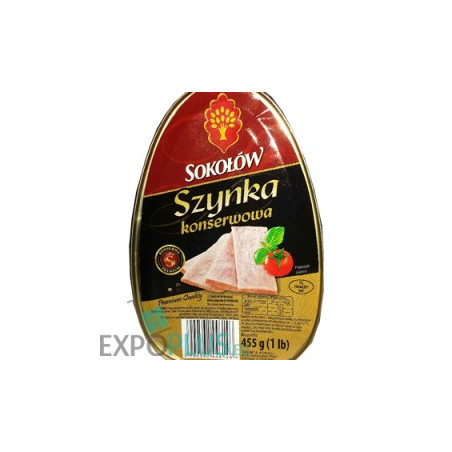 I033 SOKOLOW SZYNKA KONSERWOWA PREMIUM (4X455G)PORK HAM