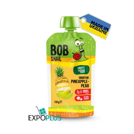 K086 BOB SNAIL SMOOTHIE PINEAPPLE/PEAR/APPLE (10X120G)