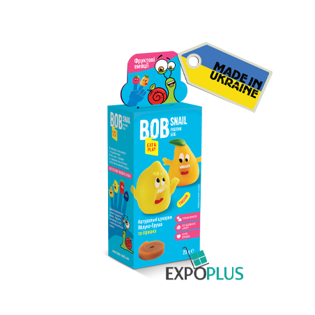 K095 BOB SNAIL TOY SET FRUIT ROLLS APPLE/PEAR (16X20G)