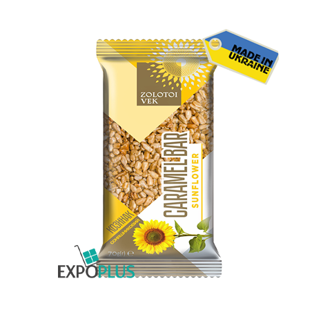 K104 ZOLOTYI VIK SUNFLOWER CARAMEL BAR (48X60G)TS