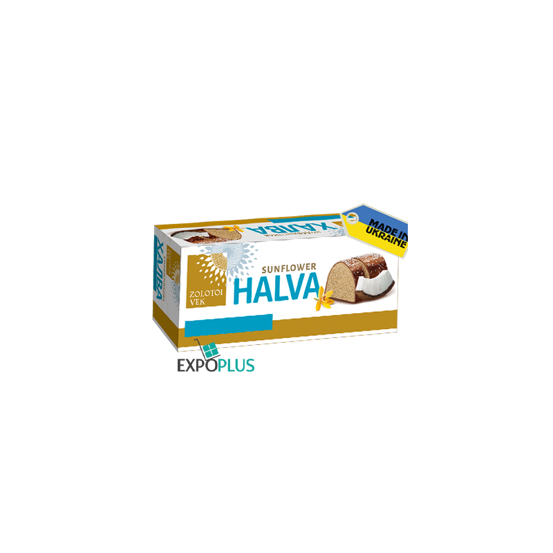 K105 ZOLOTYI VIK SUNFLOWER HALVA VANILLA COCONUT (14X470G)