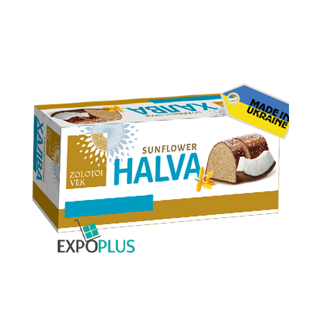 K105 ZOLOTYI VIK SUNFLOWER HALVA VANILLA COCONUT (14X470G)