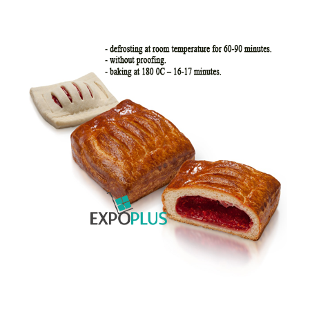 C196 KULINICHI RASPBERRY STRUDEL (40X100G)