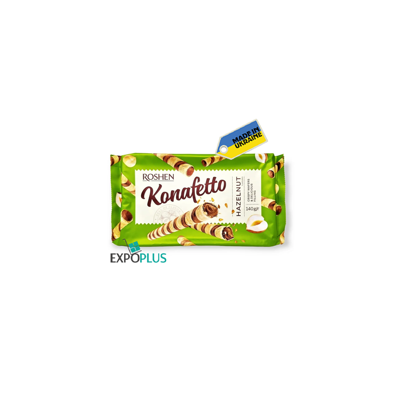 K219 ROSHEN KONAFETTO WAFER ROLLS WITH HAZEL.FILL.(15X140G)