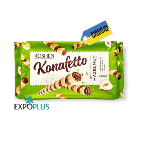 K219 ROSHEN KONAFETTO WAFER ROLLS WITH HAZEL.FILL.(15X140G)