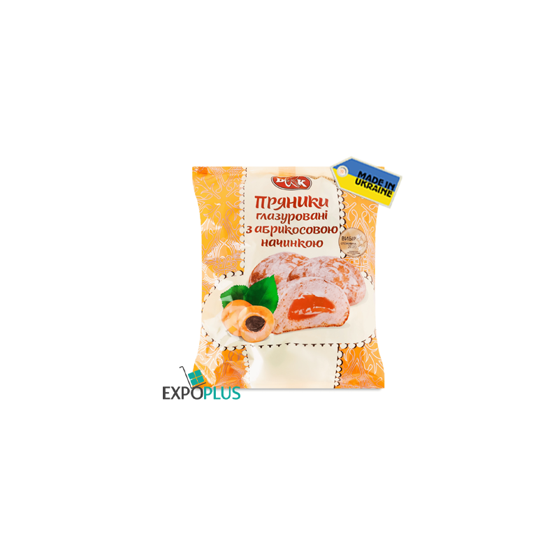 K359 KBV GLAZED GINGERBREAD APRICOT FILLING (18X300G)PRYANIK
