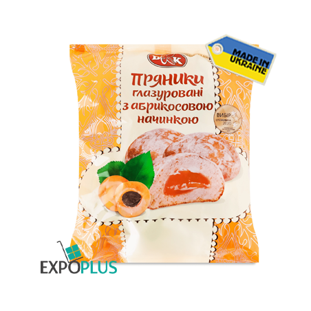K359 KBV GLAZED GINGERBREAD APRICOT FILLING (18X300G)PRYANIK