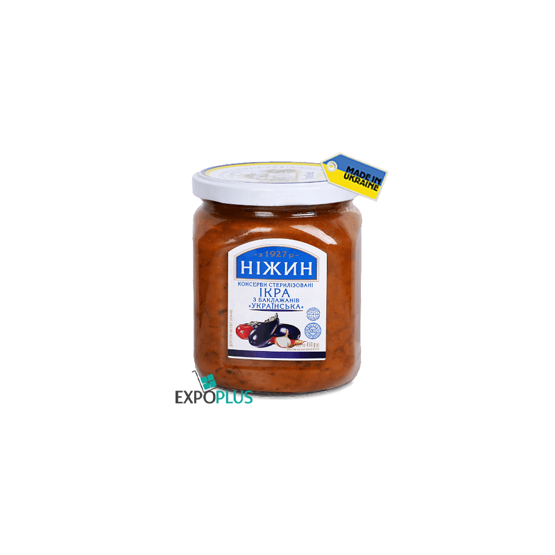 K460 NIZHYN EGGPLANT PASTE (12X450G)IKRA Z BAKLAJANIV