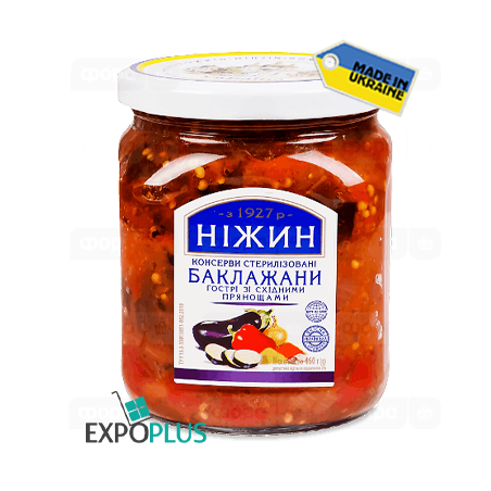 K464 NIZHYN SPICY EGGPLANTS ORIENTAL SPICES (12X460G)GOSTRI