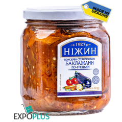 K466 NIZHYN EGGPLANTS GREEK STYLE (12X450G)PO-GRECKY BAKLAJ