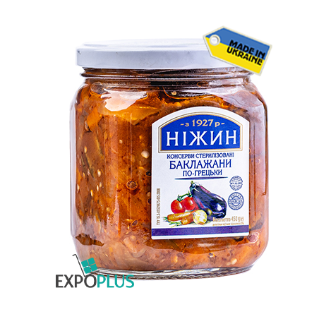 K466 NIZHYN EGGPLANTS GREEK STYLE (12X450G)PO-GRECKY BAKLAJ