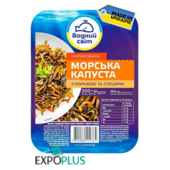 K484 VODNYI SVIT MARINATED SEA CABBAGE/CARROT/SPICES 12X200G