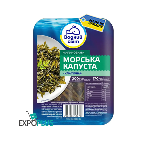 K485 VODNYI SVIT MARINATED SEA CABBAGE CLASSIC (12X200G)0317