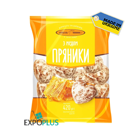 K498 KYIVHLIB GINGERBREAD HONEY(10X360G)PRYANIKI Z MEDOM