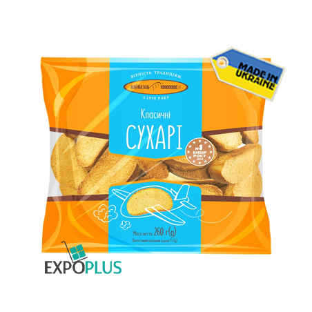 K503 KYIVHLIB DRY BAGELS CLASSIC (10X260G)SUHARI KLASYCHNI