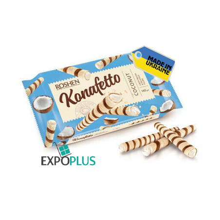K542 ROSHEN KONAFETTO WAFER ROLLS COCONUT FILL (15X140G)