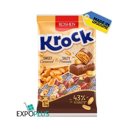 K565 ROSHEN KROCK SWEETS WITH PEANUTS IN COCAO (8X1KG)
