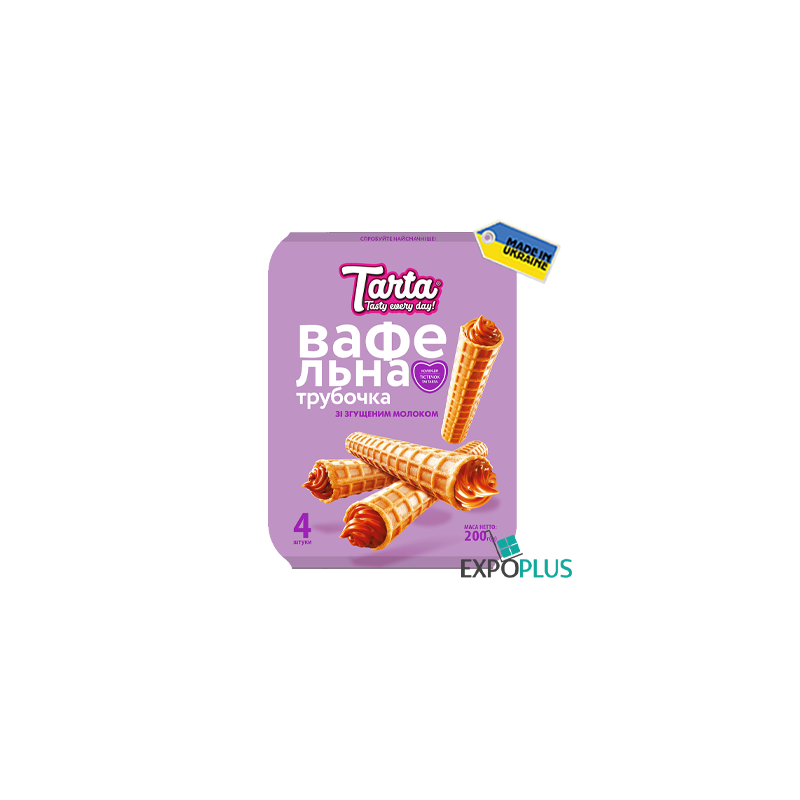 C260 TARTA CAKES WAFFLE TUBE CONDENSED MILK (8X200G)