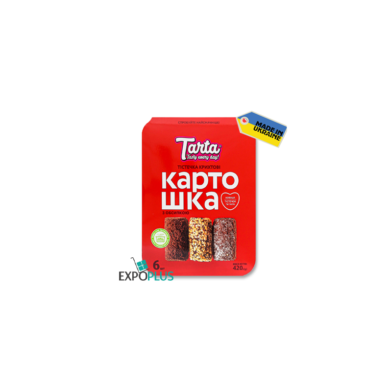 C264 TARTA CAKES CRUBLY KARTOSHKA WITH SPRINKLES (6X420G)