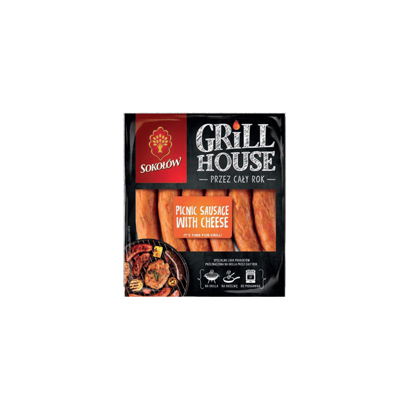 A069 SOKOLOW GRILL KIELBASA PIKNIKOWA Z SEREM (10X900G)