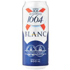 N134 KRONENBOURG 1664 BLANC 5%CAN (24X500ML)