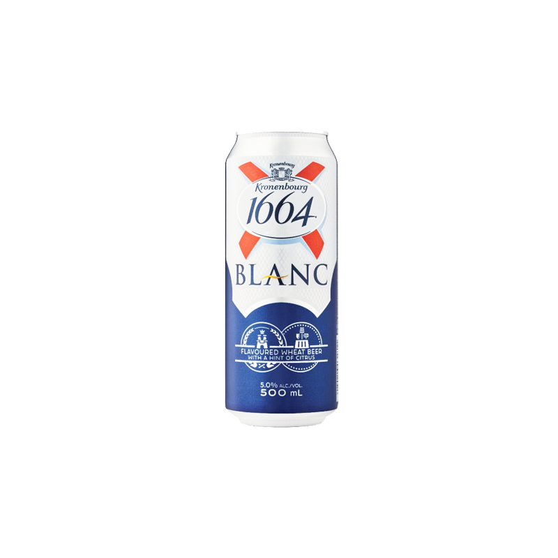 N134 KRONENBOURG 1664 BLANC 5%CAN (24X500ML)
