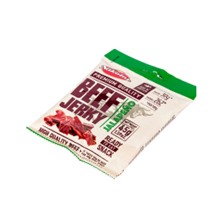 A177 NAKOTNE SNACK BEEF JERKY JALAPENO (10X45G)PRICE PER BOX