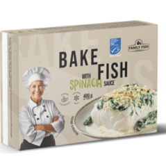 C376 BAKE FISH WITH SPINACH SAUSE (16X400G)