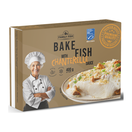 C378 BAKE FISH WITH CHANTERELLE SAUCE (16X400G)