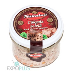 I112 NAKOTNE CUKGALA ZELEJA PORK SLICES IN GELATIN (6X180G)