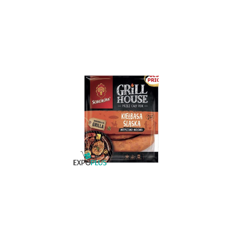 A082 SOKOLOW BBQ SILESIAN SAUSAGE/KIELBASA SLASKA (10X660G)