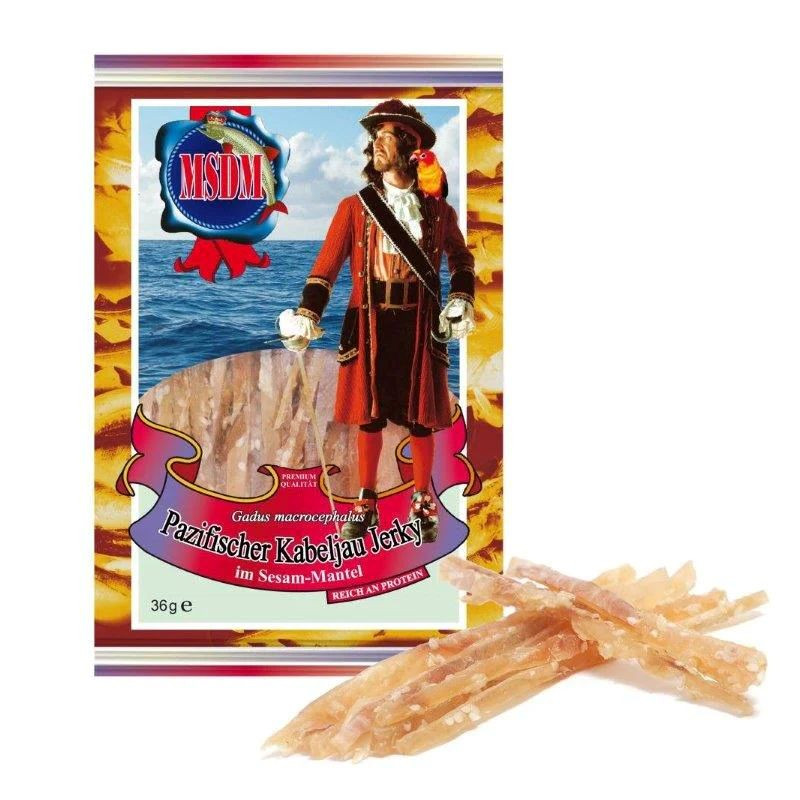Y014 MSDM PACIFIC COD JERKY WITH SESAME (25X36G)