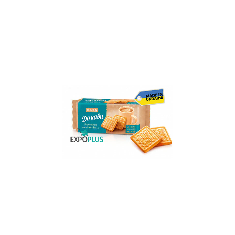 K226 ROSHEN SUGAR BISCUITS K KOFE VANIL/BUT AROMA (28X185G)