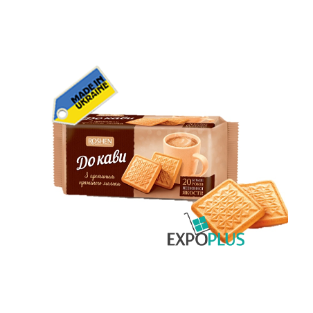 K328 ROSHEN SUGAR BISCUITS K KOFE BAKED MILK AROMA (28X185G)