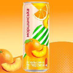 X167 MORSHYNSKA LEMONADE WITH ORANGE AND PEACH (12X0.33L)