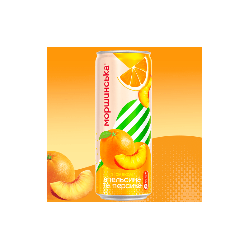 X167 MORSHYNSKA LEMONADE WITH ORANGE AND PEACH (12X0.33L)