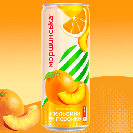 X167 MORSHYNSKA LEMONADE WITH ORANGE AND PEACH (12X0.33L)