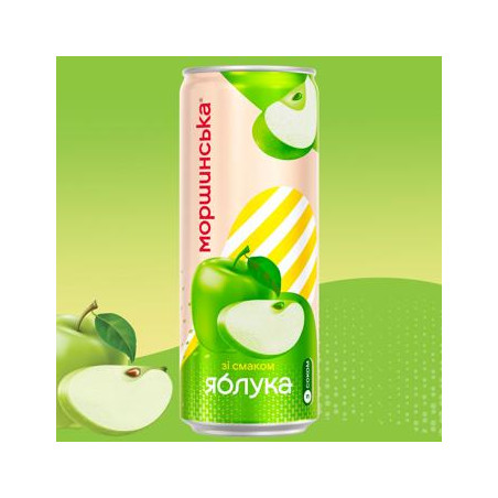 X168 MORSHYNSKA LEMONADE WITH APPLE (12X0.33L)