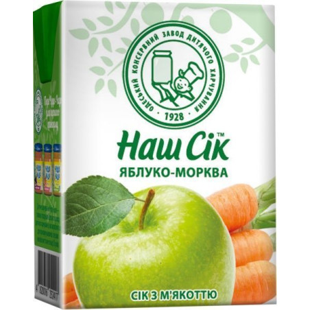 X172 NASH SOK APPLE-CARROT NECTAR (27X200ML)